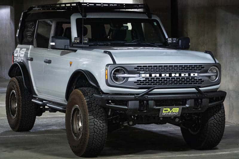 DV8 Offroad — DV8 Offroad 21-22 Ford Bronco Factory Front Bumper Licence Relocation Bracket - Front
License Bracket - view 12