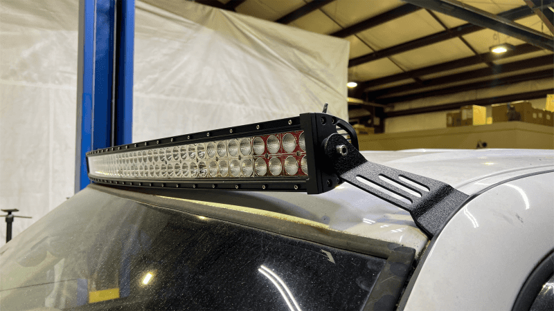 Fishbone Offroad — Fishbone Offroad 99-06 Chevrolet Silverado/Tahoe/Suburban Roof Mounted 50in Lightbar Bracket - Black - view 3
