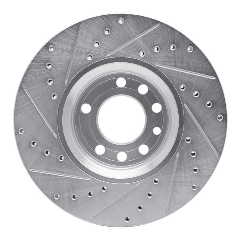 R1 Concepts — R1 99-10 Chevrolet ASTRA (Mexico) Front Right Drilled & Slotted Silver Brake Rotor
R1 Brake Rotor Drill - view 5