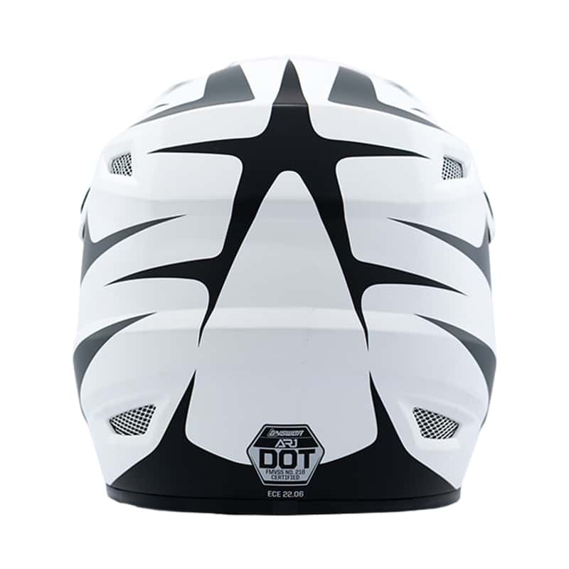 Answer — Answer 26 AR1 Mototown Helmet Glossy White/Grey/Black Youth - Medium - view 4