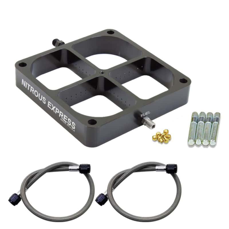 Nitrous Express — Nitrous Express Single Entry Crossbar 8500 Based Throttle Body Nitrous Plate Conversion
Injector Plate
N2OSys - view 2