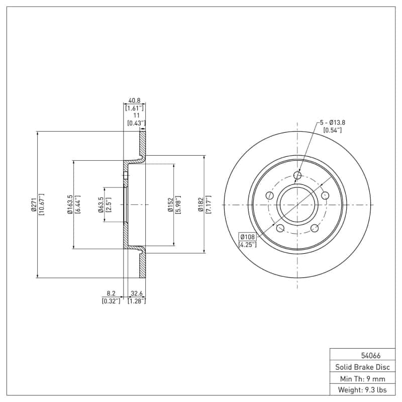 DFC — DFC 12-18 Ford Focus Rear GeoSPEC Coated Rotor
DFC Brake Rotor - view 6