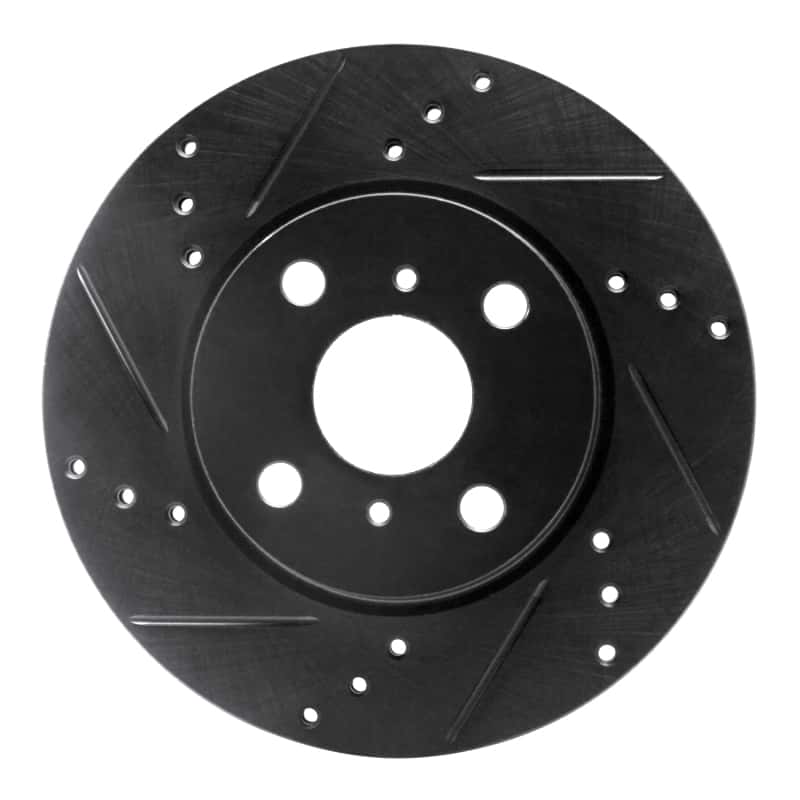 R1 Concepts — R1 12-15 Scion IQ Front Left Drilled & Slotted Black Brake Rotor
R1 Brake Rotor Drill - view 1