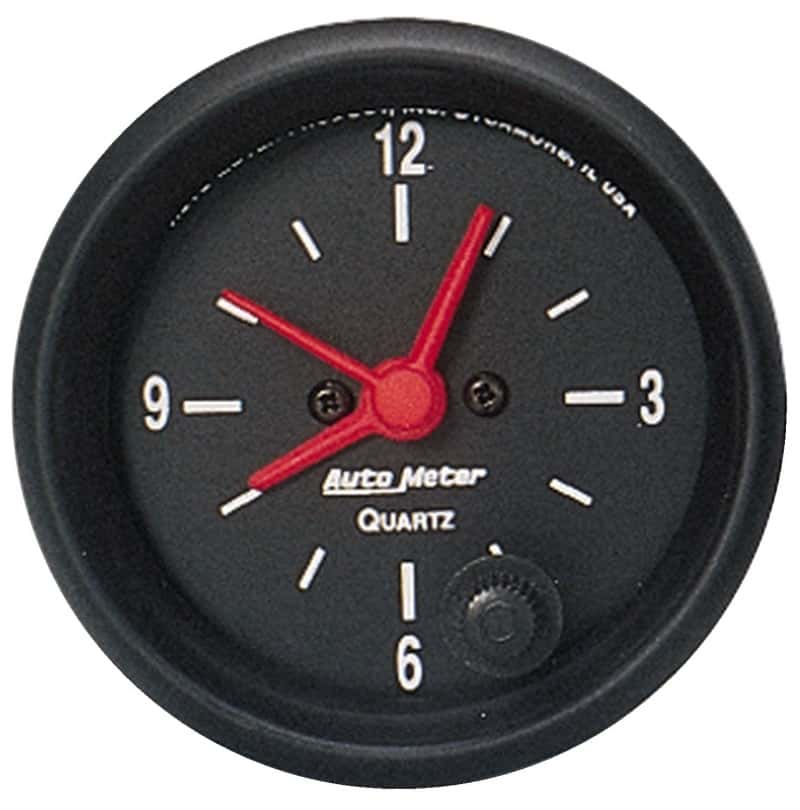 AutoMeter — Autometer Z Series 52mm Electric Clock
GA 2" CLOCK Z-SERIES - view 1