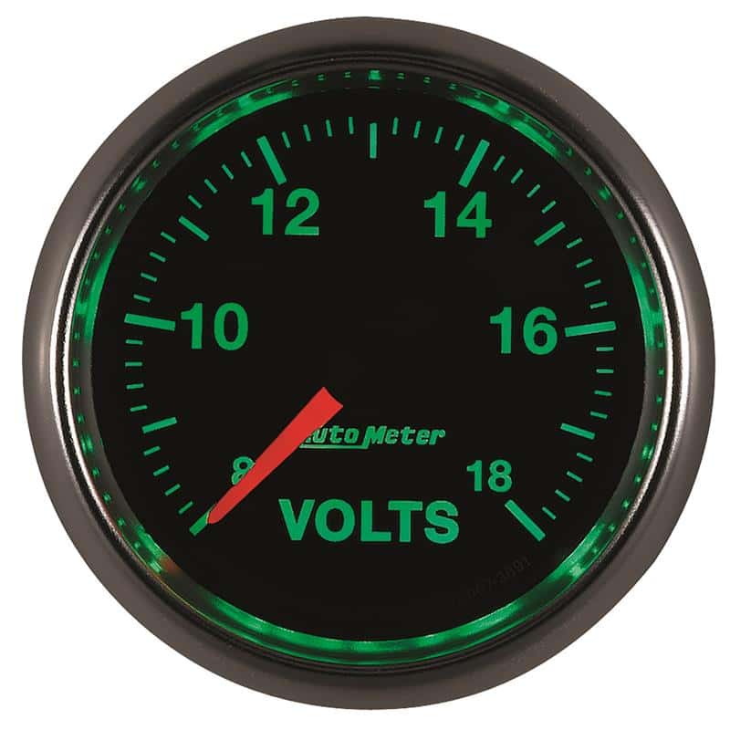 AutoMeter — Autometer GS Series 2-1/16in Voltmeter 18V Electrical Gauge Full Sweep
2-1/16" VOLTMETER, 8 - view 5