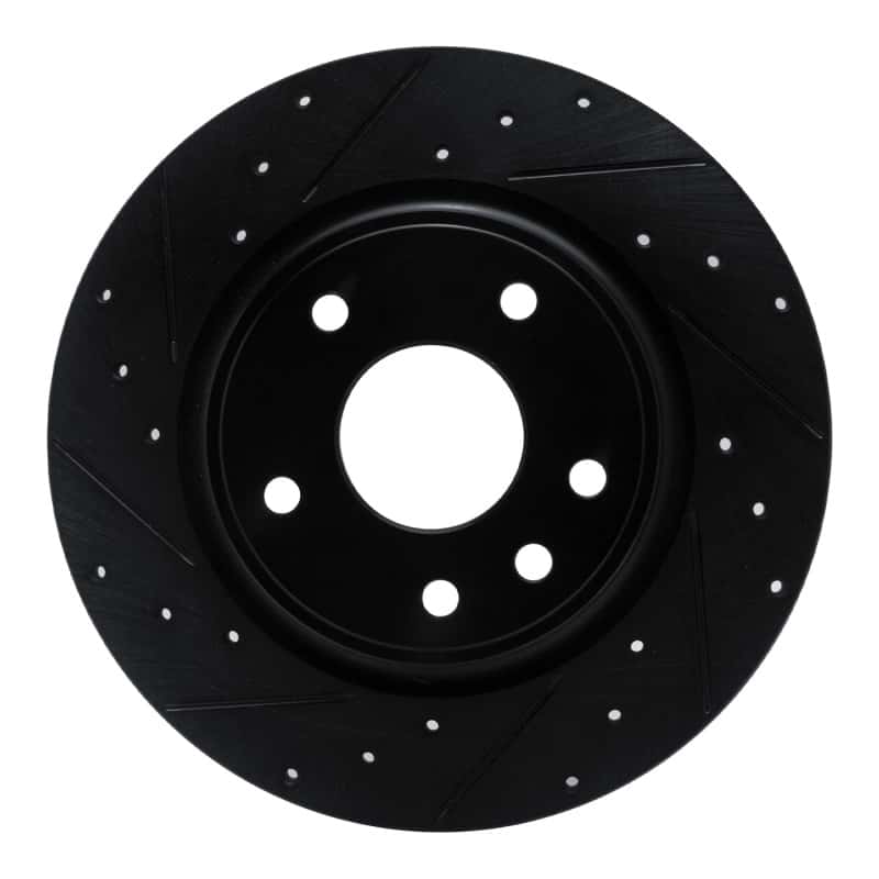 R1 Concepts — R1 17-25 Chrysler Grand Caravan Rear Left Drilled & Slotted Black Brake Rotor
R1 Brake Rotor Drill - view 1