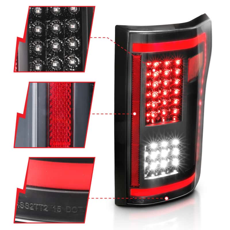 ANZO — ANZO 15-17 Ford F-150 LED Taillights Black w/ Sequential
Tail Light Set
LED Taillights - view 10