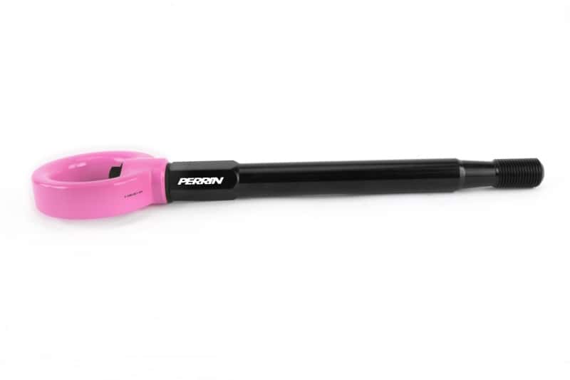Perrin Performance — PERRIN 08-14 Subaru WRX & STI / 08-11 Impreza / 05-09 Legacy Tow Hook Kit (Front) - Hyper Pink - view 2