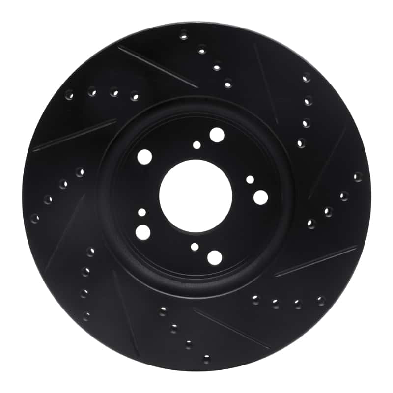 R1 Concepts — R1 13-22 Honda Accord Coupe Front Left Drilled & Slotted Black Brake Rotor
R1 Brake Rotor Drill - view 5