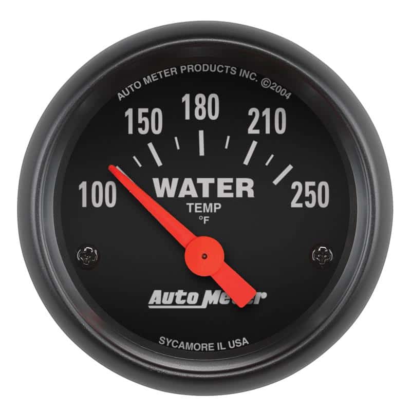 AutoMeter — Autometer Z-Series 52mm 100-250 Degrees F. SSE Water Temp Gauge
GA 2" WT 250F ELEC Z - view 2