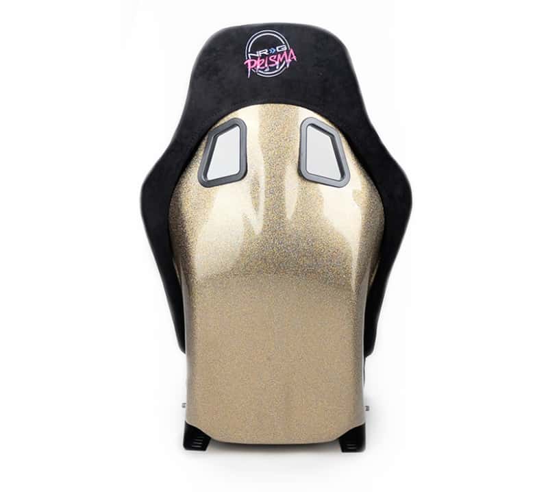 NRG — NRG FRP Bucket Seat ULTRA Edition - Medium (Black Alcantara/Gold Glitter Back) - view 5