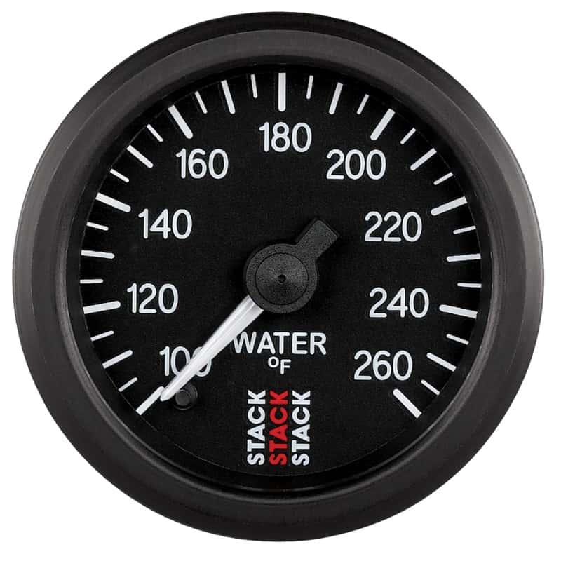 AutoMeter — Autometer Stack 52mm 100-260 Deg F 1/8in NPTF Male Pro Stepper Motor Water Temp Gauge - Black
Ga WT ProStpr B 260F - view 1
