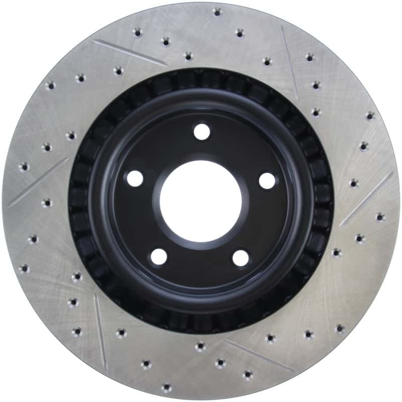 Stoptech — StopTech Power Slot 05-07 Cadillac XLR / 06-09 Chevy Corvette Front Right Drilled & Slotted Rotors
Slot/Drill Rotor - view 2