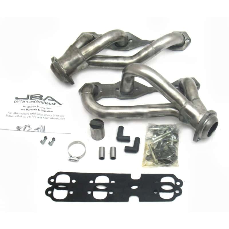 JBA — JBA 88-95 & 02-03 GM S-Truck 4.3L V6 4WD 1-1/2in Primary Raw 409SS Cat4Ward Header
Exhaust Header - view 2