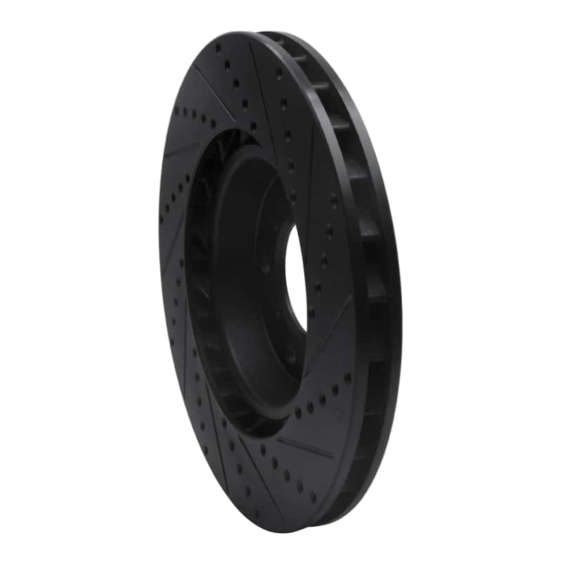 R1 Concepts — R1 01-06 BMW M3 Right Front Drilled & Slotted Black Brake Rotor
R1 Brake Rotor Drill - view 4