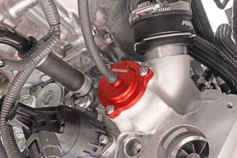 Perrin Performance — PERRIN 22-25 Subaru WRX / 20-25 LGT & OBXT / 19-25 Ascent Diverter Valve - Red - view 9