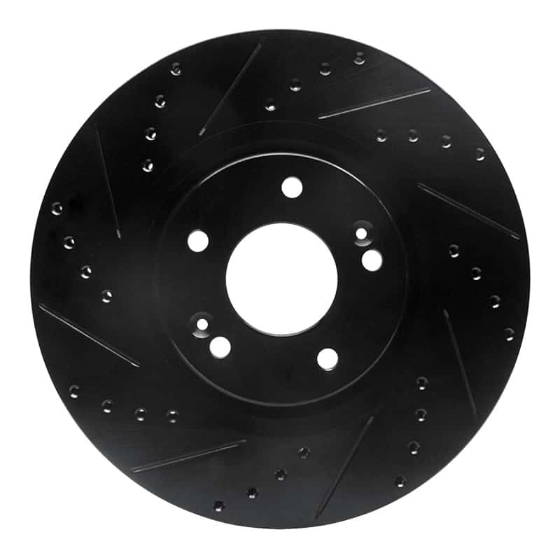 R1 Concepts — R1 15-21 Kia Sedona Front Left Drilled & Slotted Black Brake Rotor
R1 Brake Rotor Drill - view 1