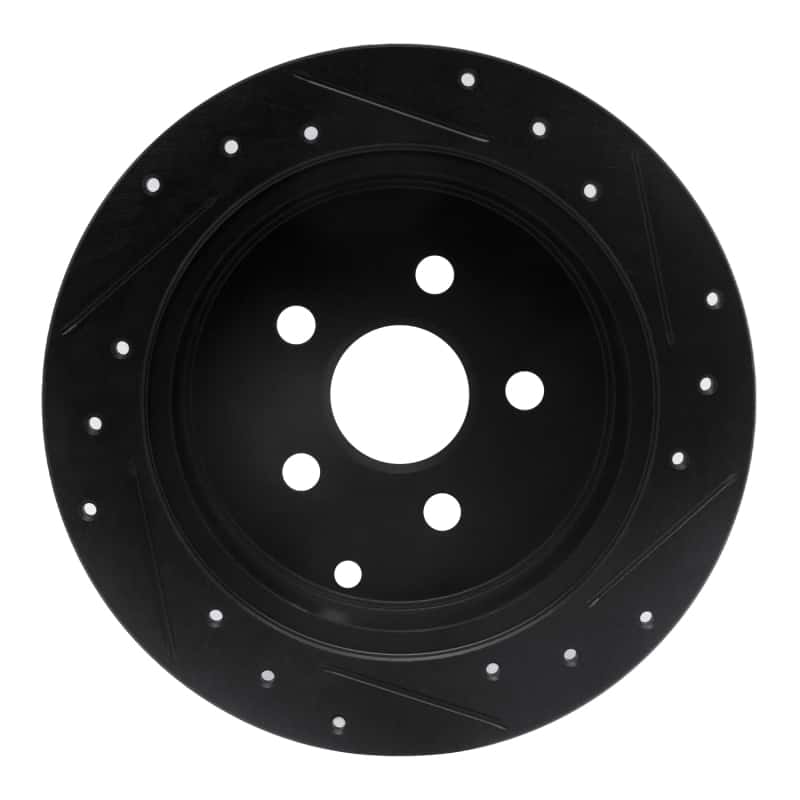 R1 Concepts — R1 00-10 Pontiac Vibe Rear Left Drilled & Slotted Black Brake Rotor
R1 Brake Rotor Drill - view 5