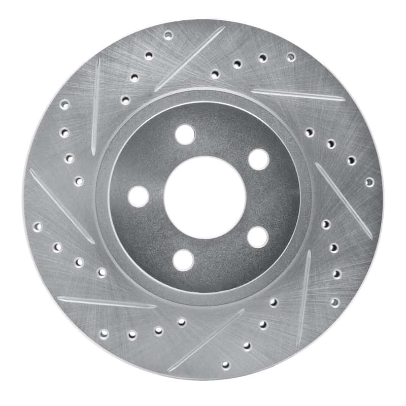 R1 Concepts — R1 01-10 Chrysler PT Cruiser Front Left Drilled & Slotted Silver Brake Rotor
R1 Brake Rotor Drill - view 1