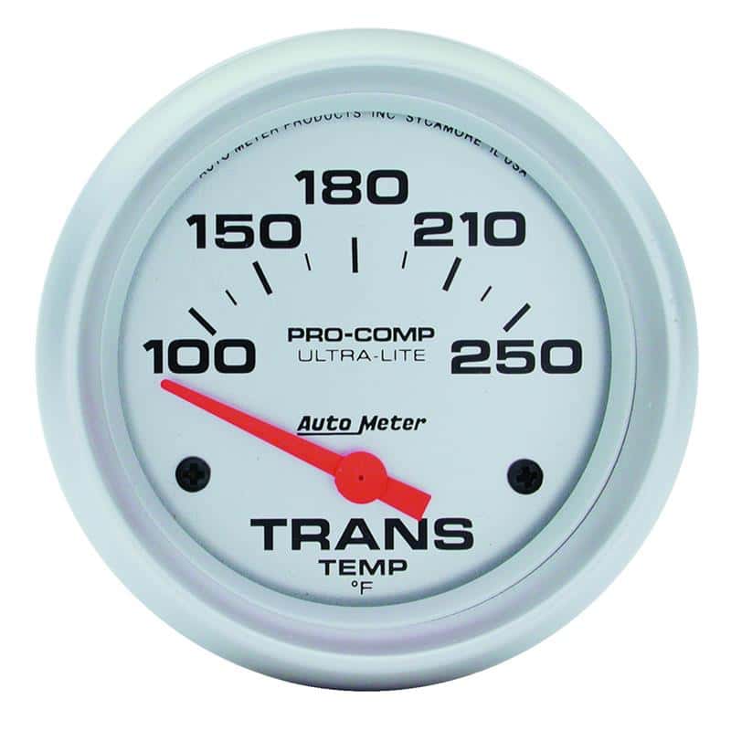 AutoMeter — Autometer Ultra-Lite 2-5/8in 100-250 Deg Electric Transmission Temp Ultra Lite Gauge
2-5/8" TRANS TEMP, 1 - view 2