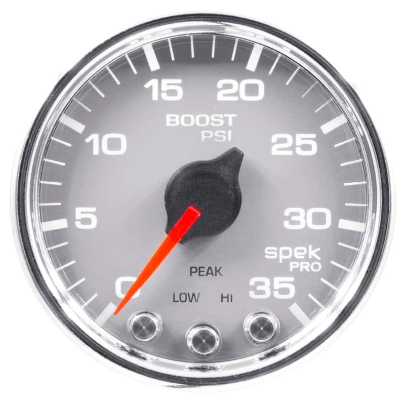 AutoMeter — Autometer Spek-Pro Gauge Boost 2 1/16in 35psi Stepper Motor W/Peak & Warn Silver/Chrome
GA 2" BST 35 SCC SPK - view 7