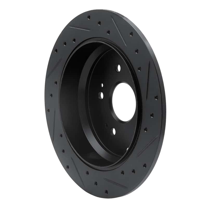 R1 Concepts — R1 2005-2018 Acura RDX Rear Left Drilled & Slotted Black Brake Rotor
R1 Brake Rotor Drill - view 4
