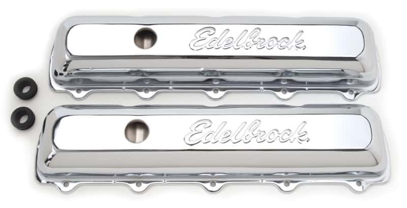 Edelbrock — Edelbrock Valve Cover Signature Series Oldsmobile 350-455 CI V8 Chrome
CHROME/PRO-FLO - view 1