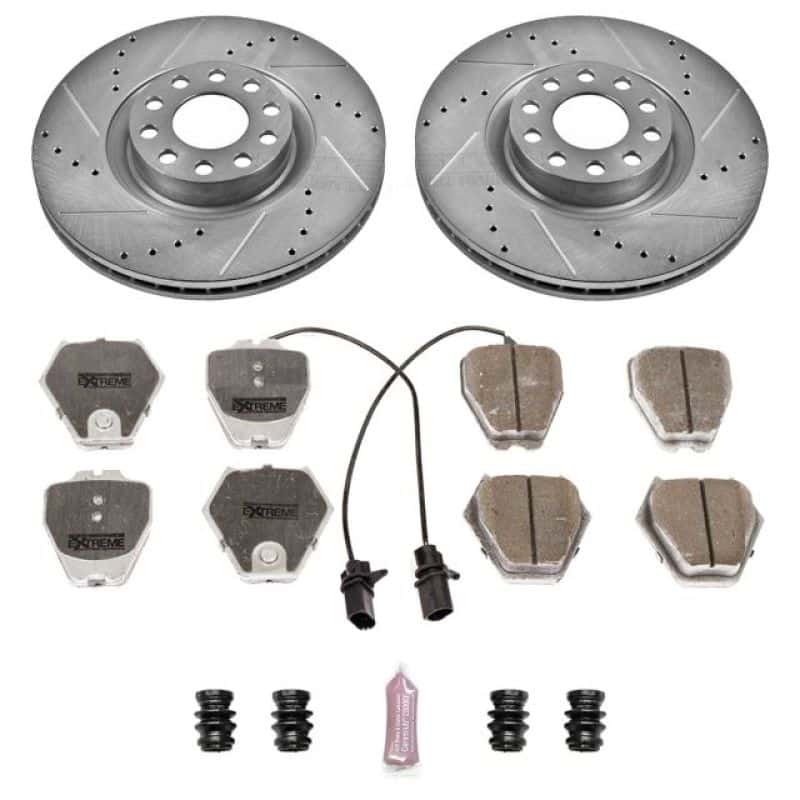 PowerStop — Power Stop 00-04 Audi A6 Quattro Front Z26 Street Warrior Brake Kit - view 1