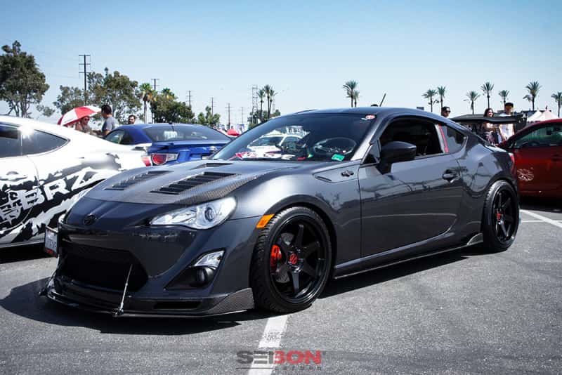 Seibon — Seibon 12-13 BRZ/FRS VT Style Carbon Fiber Hood - view 7