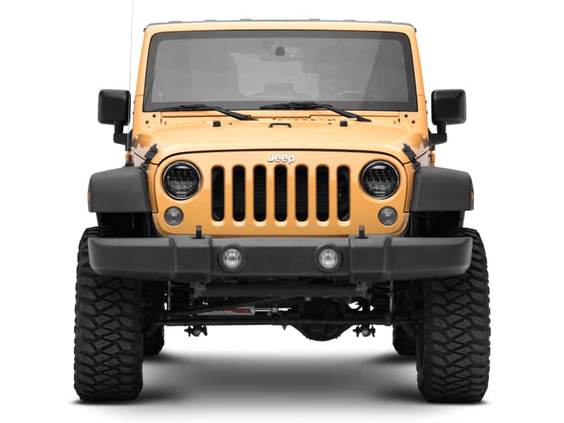 Raxiom — Raxiom 97-18 Jeep Wrangler TJ/JK Axial Series 13-LED Headlights- Black Housing (Clear Lens)
Headlights - view 11