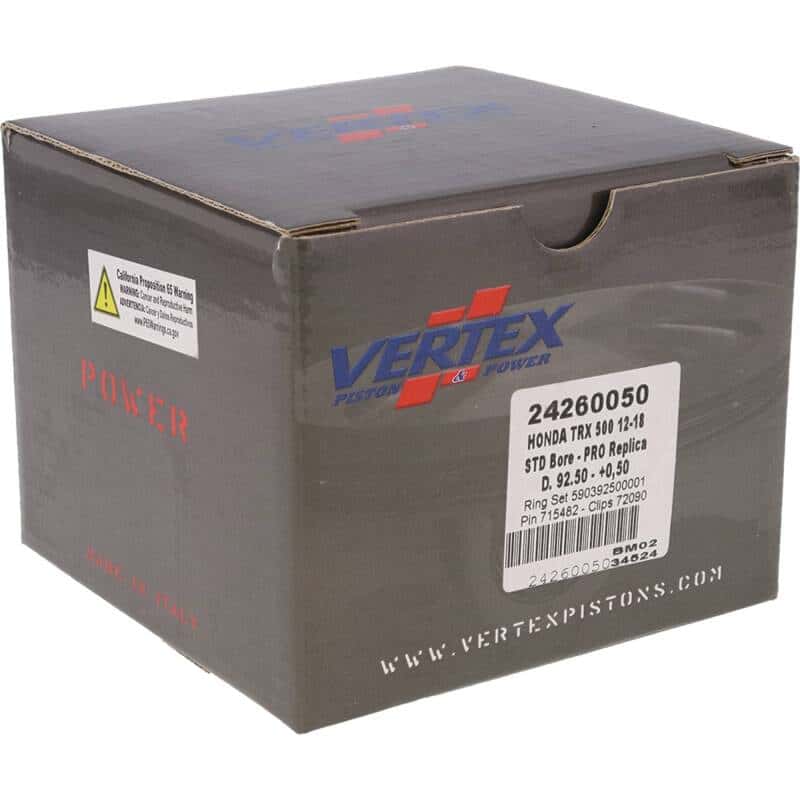 Vertex Pistons — Vertex Piston 15-23 Honda Pioneer 500 500cc +0.50mm Oversized Forged Replica Piston Kit - view 5