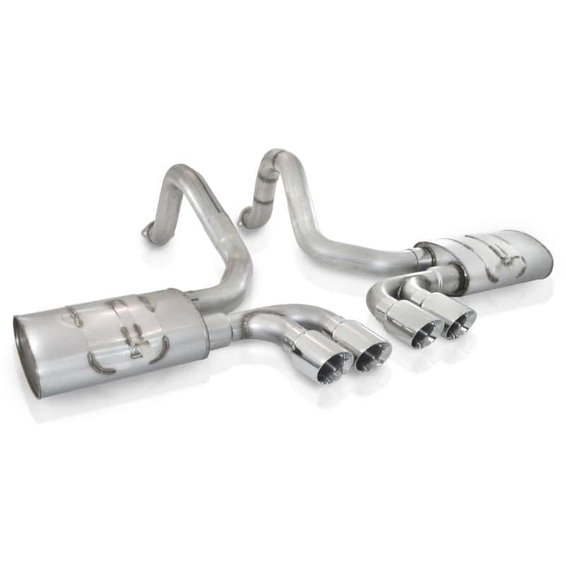 Stainless Works — Stainless Works 1997-04 Corvette C5 3in Axle Back Quad 3-1/2in Slash-Cut Tips
Exhaust System - view 1