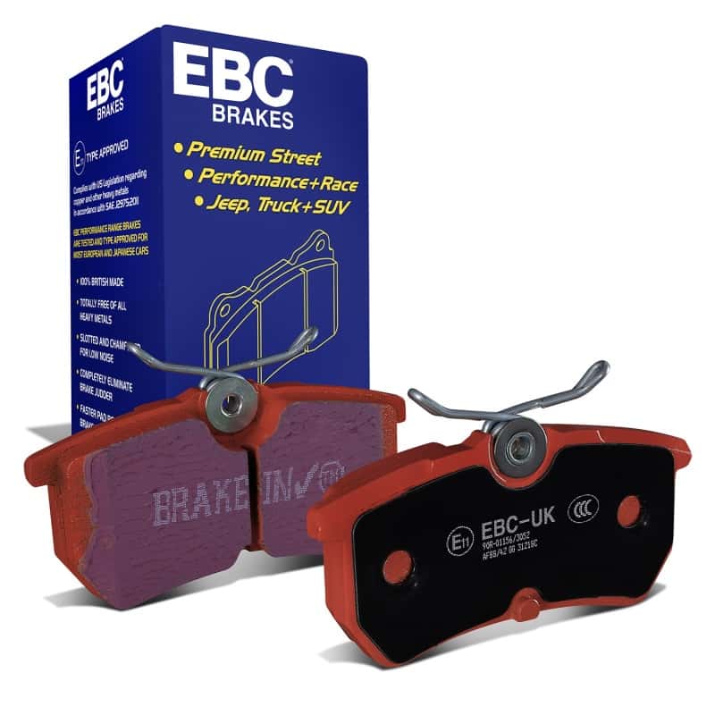 EBC — EBC 13+ Ford Fiesta 1.6 Turbo ST Redstuff Rear Brake Pads
Disc Brake Pad - view 2