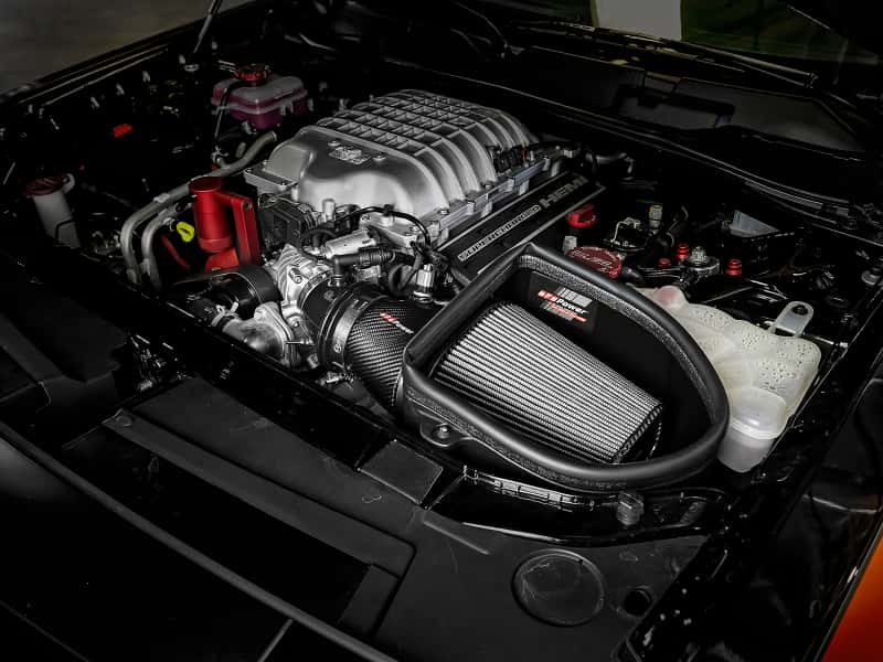 aFe — aFe Magnum Force Stage-2 Track Series Carbon Fiber AIS w/Pro Dry S Media-18 Dodge Challenger V8-6.2L
Track Series Intake - view 5