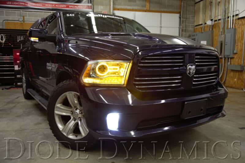Diode Dynamics — Diode Dynamics Dodge Ram Halo Lights LED 13-18 Ram Switchback Kit - view 7