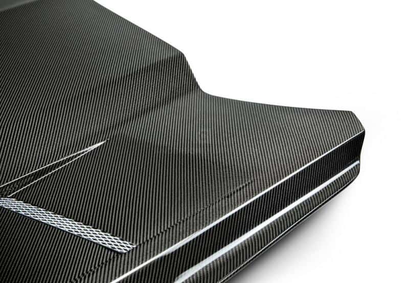 Anderson Composites — Anderson Composites 15-17 Ford Mustang (Excl. GT350/GT350R) Heat Extractor Double Sided Hood - view 5