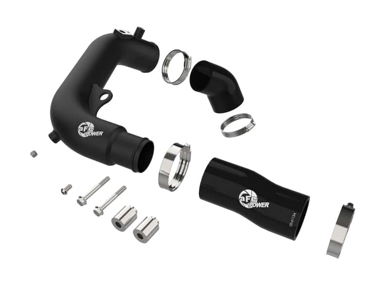 aFe — aFe 2024+ Jeep Wrangler JL L4-2.0L (t) BladeRunner 2-1/2in Aluminum Hot Charge Pipe - Black
Hot Charge Pipe - view 2