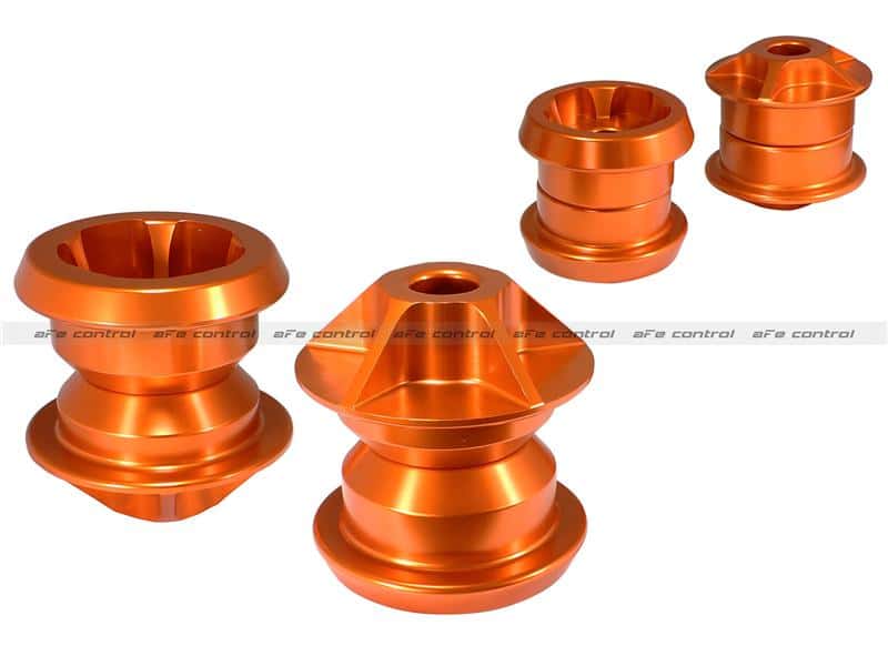 aFe — aFe Control PFADT Series Subframe Mount Set; Chevrolet Camaro 10-14 - Orange
Subframe Mount Set - view 5