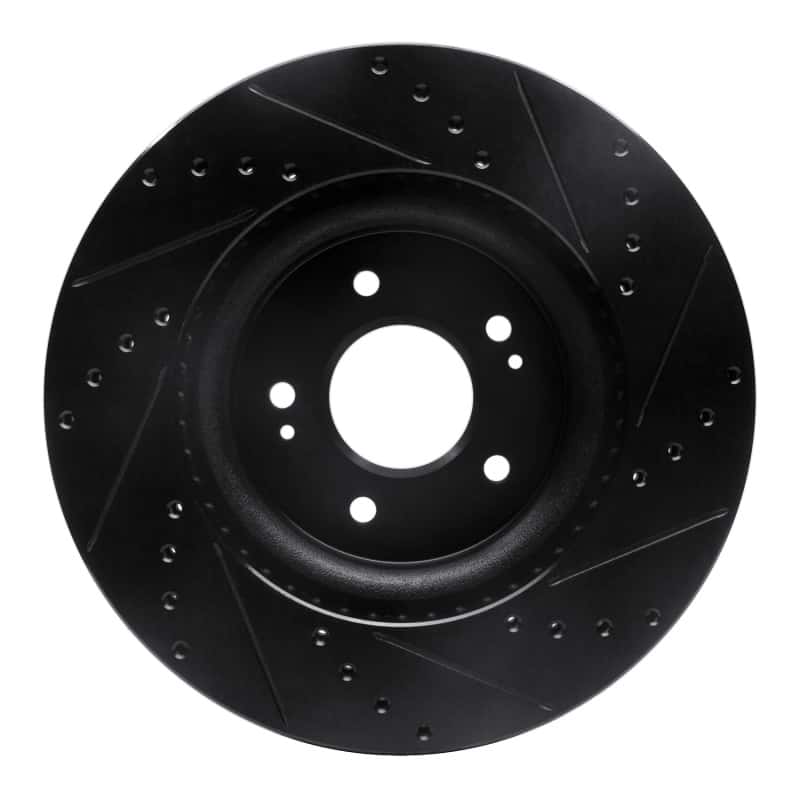 R1 Concepts — R1 18-23 Genesis G70 Front Left Drilled & Slotted Black Brake Rotor
R1 Brake Rotor Drill - view 5