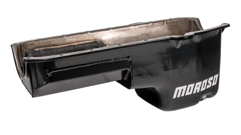 Moroso — Moroso Pre-85 Chevrolet Small Block (w/Driver Side Dipstick) Wet Sump 6qt 8.25in Steel Oil Pan - Blk - view 4