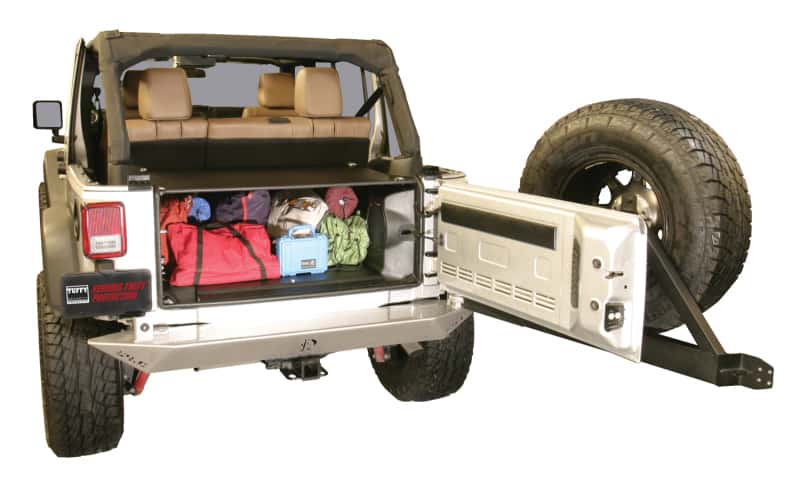 Tuffy Products — Tuffy Jk Unlimited Tailgate Enclosure- Black For 2011+
Cargo Enclosure - view 5