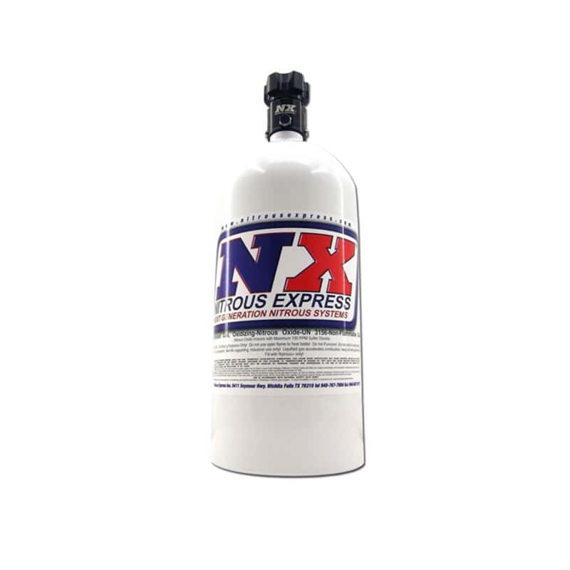 Nitrous Express — Nitrous Express 5lb Bottle w/Lightning 500 Valve (5.25 Dia x 17.64 Tall)
N2OBottle - view 3