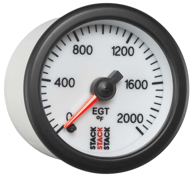 AutoMeter — Autometer Stack 52mm 0-2000 Deg F Pro Stepper Motor Exhaust Gas Temp Gauge - White
Ga EGT Stpr W 2000F - view 5