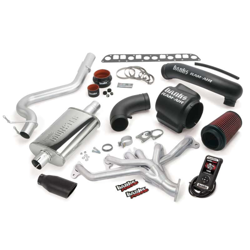 Banks Power — Banks Power 98-99 Jeep 4.0L Wrangler PowerPack System - SS Single Exhaust w/ Black Tip
Power/Efficiency Sys
PowerPack Bundle - view 1