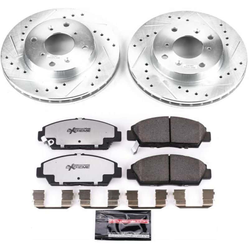 PowerStop — Power Stop 92-96 Honda Prelude Front Z26 Street Warrior Brake Kit - view 1