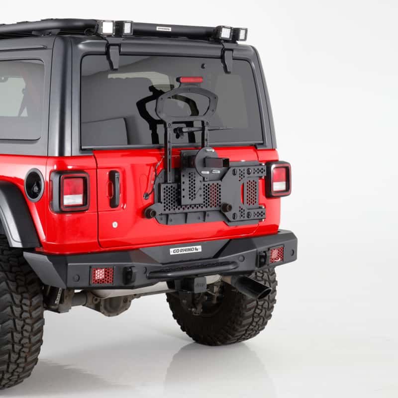 Go Rhino — Go Rhino 08-22 Jeep Wrangler JL/JLU Body Mount Spare Tire Carrier - Tex. Blk
Rockline TireCarrier - view 10