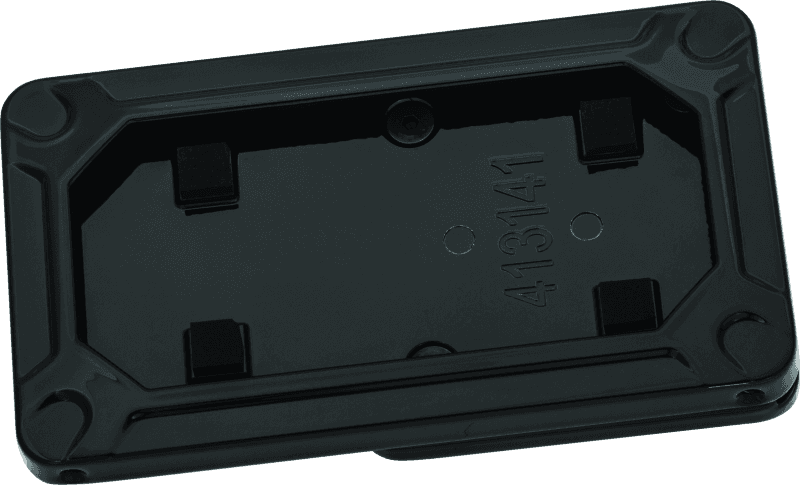 Kuryakyn — Kuryakyn Nova Side Mount License Plate Frame Gloss Black - view 1
