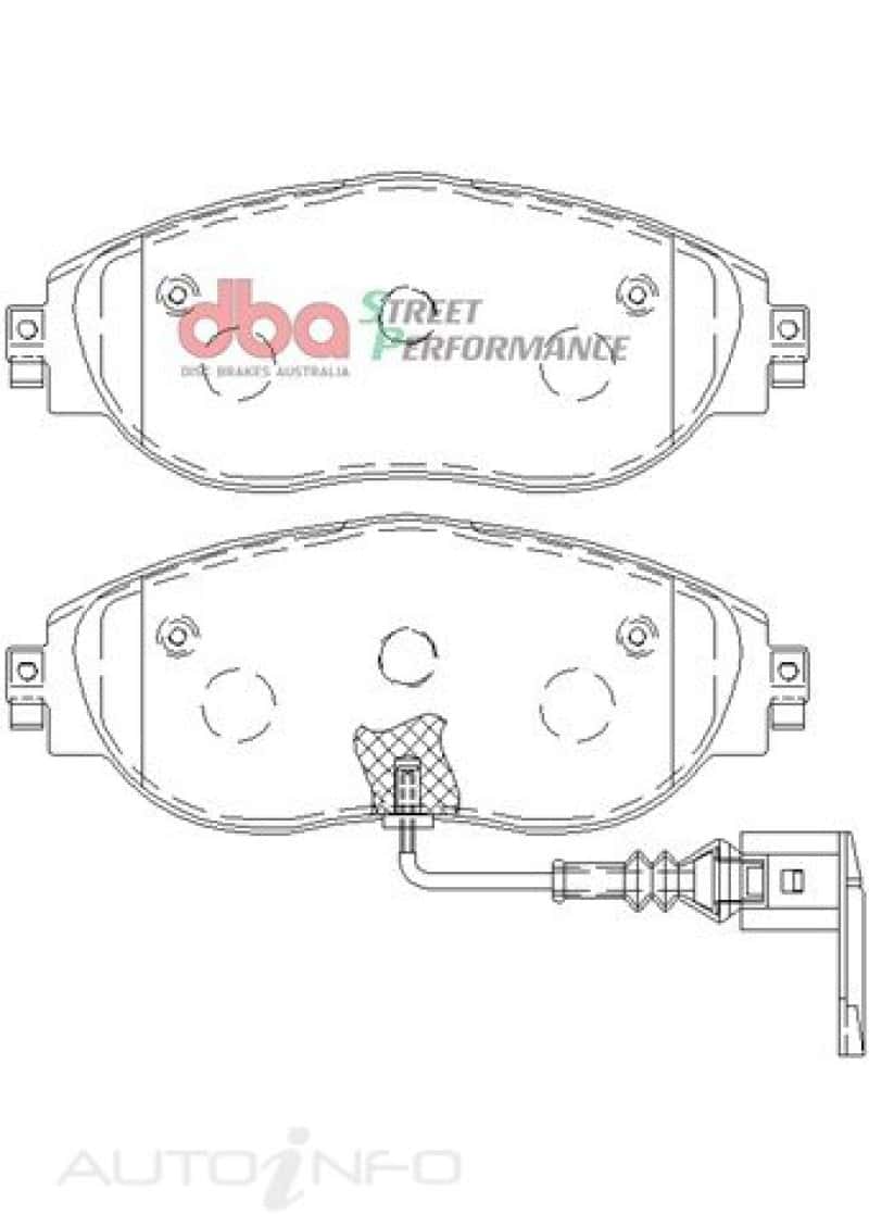 DBA — DBA 13-21 Volkswagen Golf R (MK7) SP Performance Front Brake Pads
Brake Pad - view 1