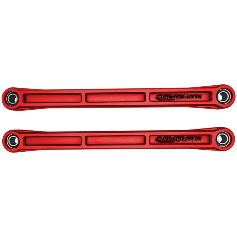 Camburg — Camburg Ford Bronco 21-23 KINETIK Series Rear Billet Lower Trailing Arm Kit (Red)
Trailing Arm Kit - view 3