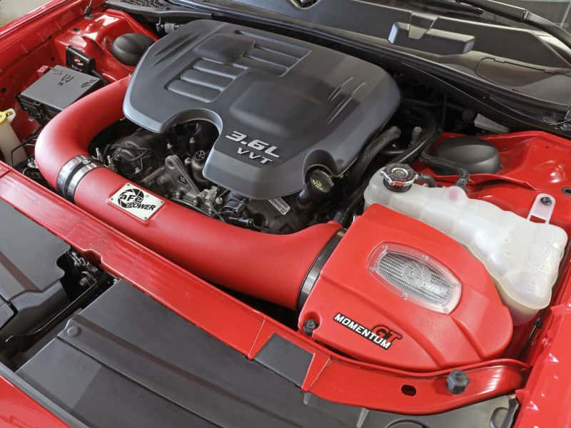 aFe — aFe Momentum GT Dry S Stage-2 Intake System 11-15 Dodge Challenger/Charger V6-3.6L (Red)
Momentum GT Intake - view 8